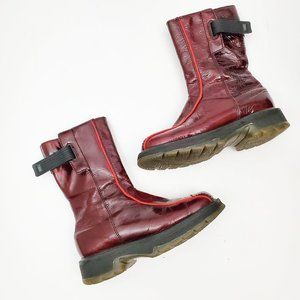 DOC MARTENS 90s Vtg England Oxblood Patent Boots
